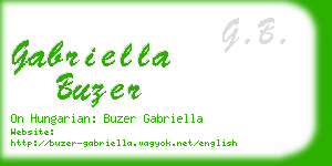 gabriella buzer business card